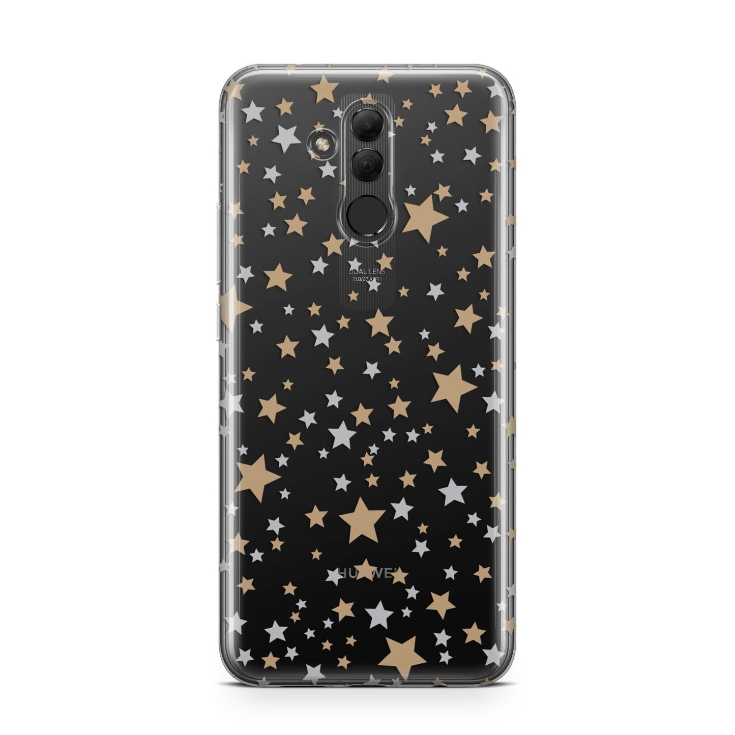 Silver Gold Stars Huawei Mate 20 Lite