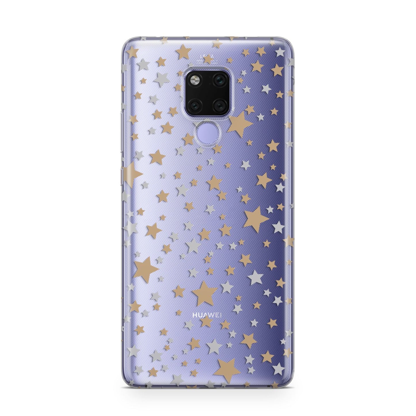 Silver Gold Stars Huawei Mate 20X Phone Case