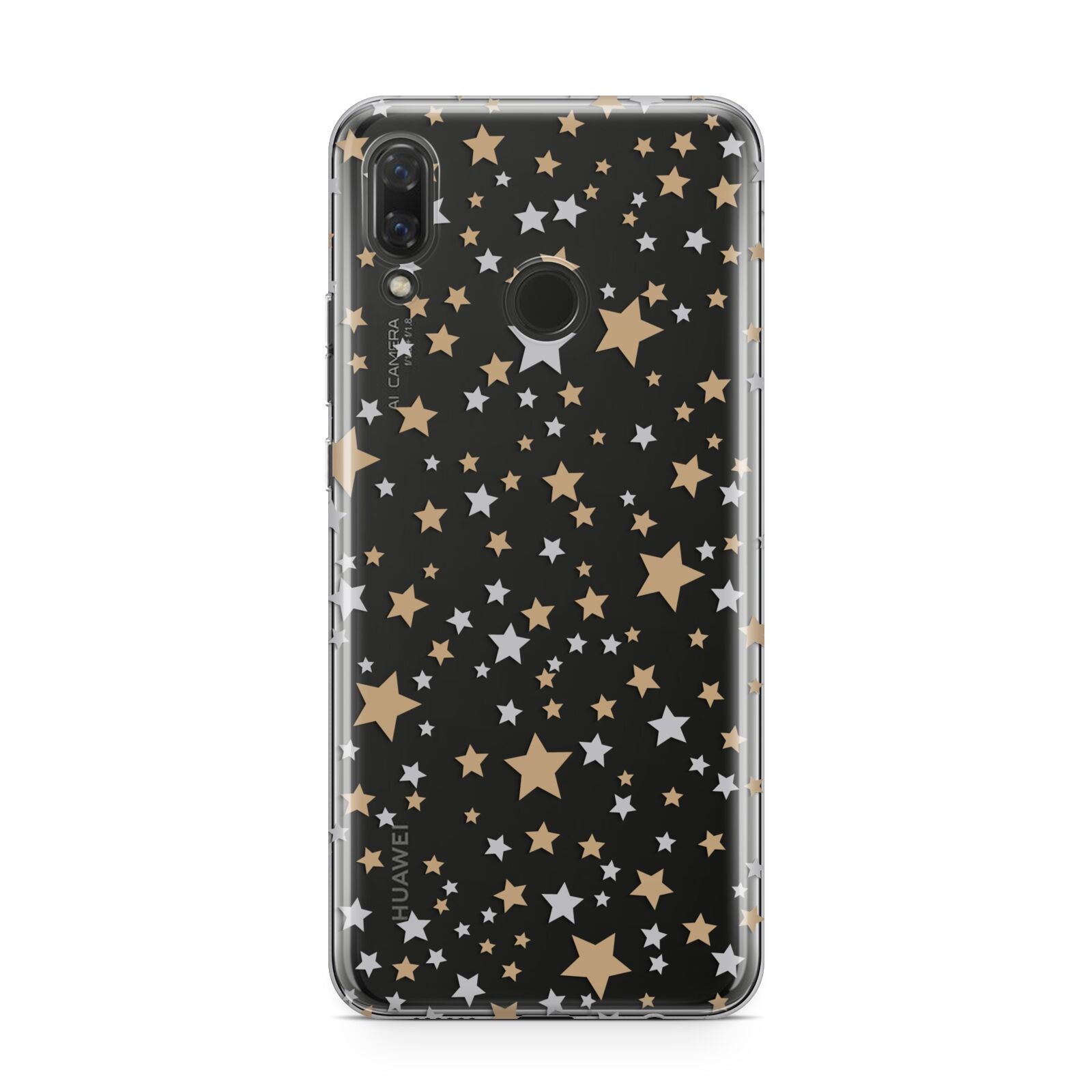 Silver Gold Stars Huawei Nova 3 Phone Case