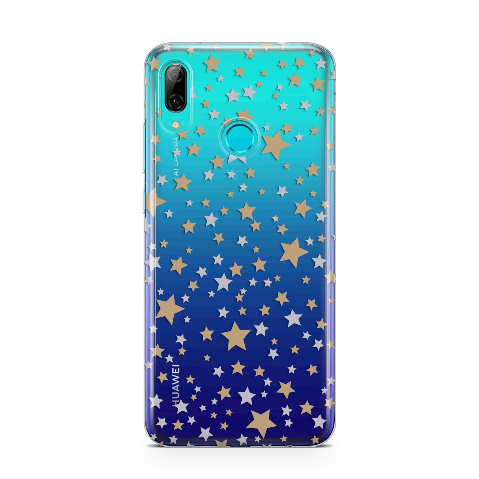 Silver Gold Stars Huawei P Smart 2019 Case