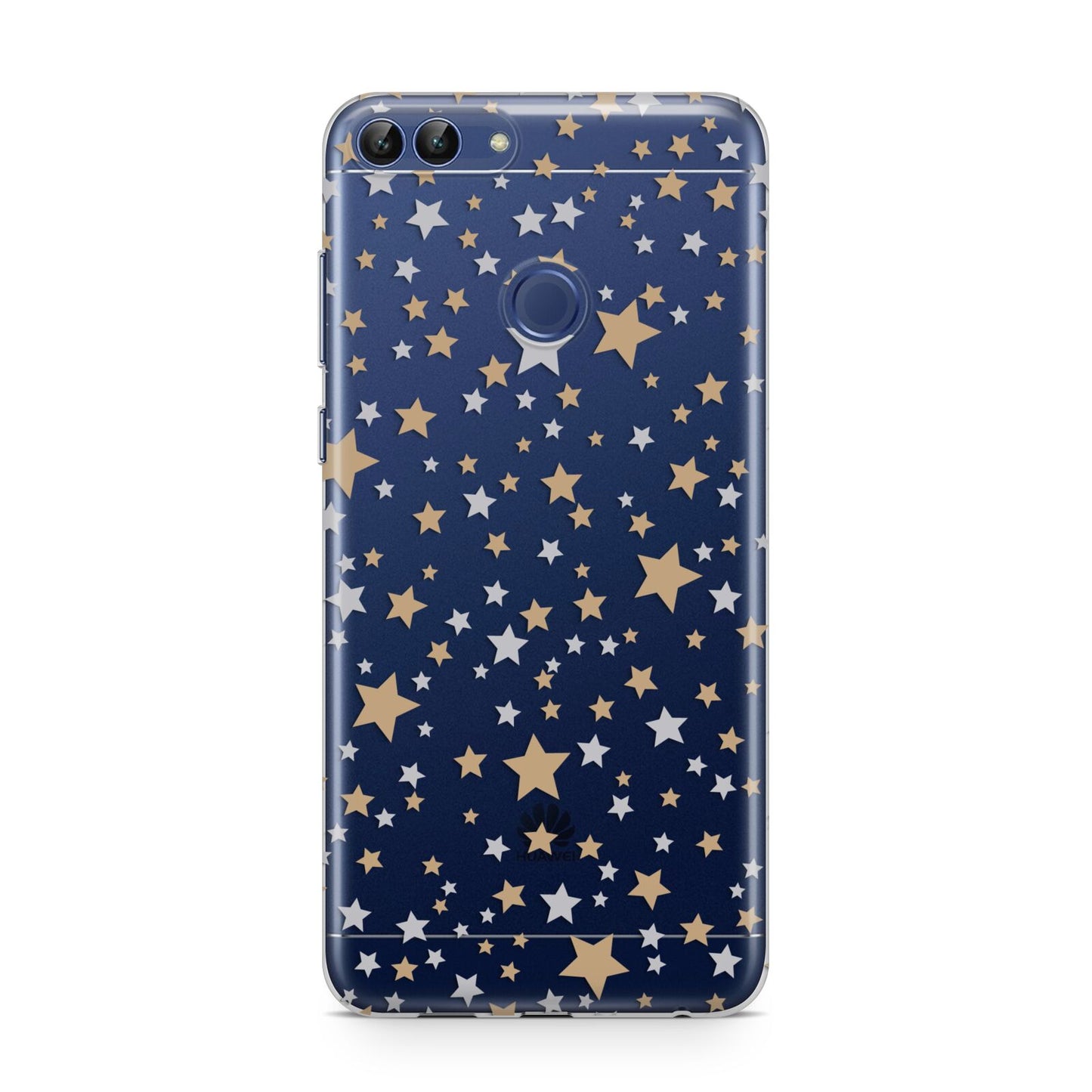 Silver Gold Stars Huawei P Smart Case