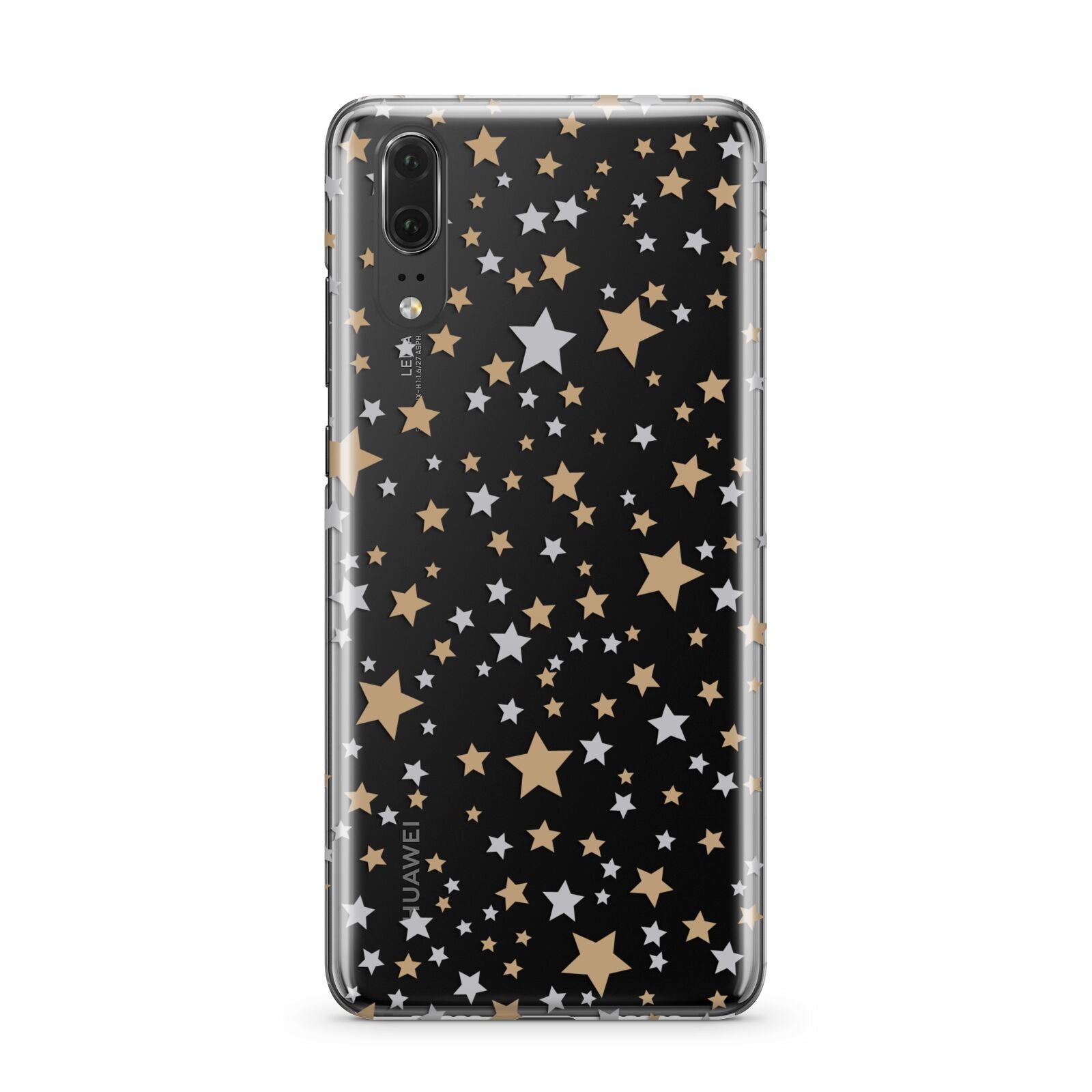 Silver Gold Stars Huawei P20 Phone Case