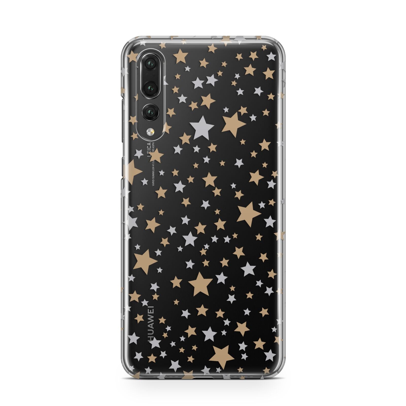 Silver Gold Stars Huawei P20 Pro Phone Case