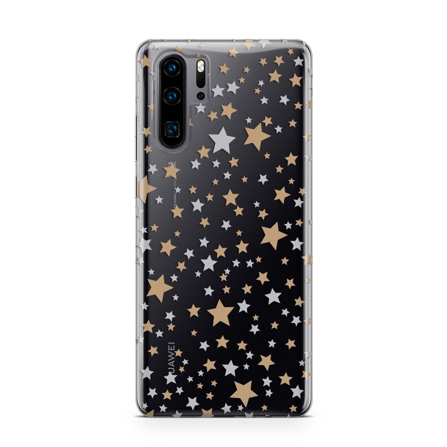 Silver Gold Stars Huawei P30 Pro Phone Case