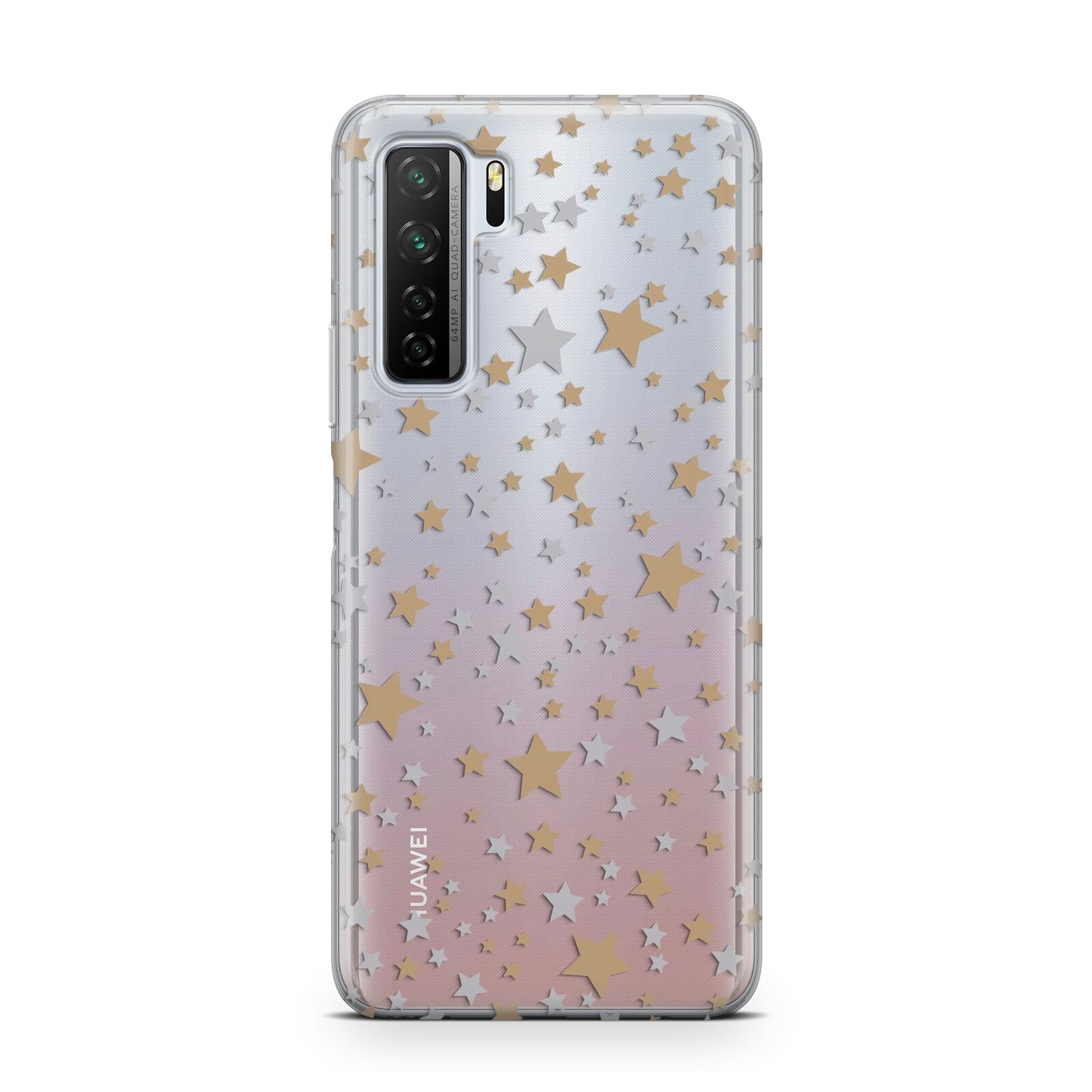 Silver Gold Stars Huawei P40 Lite 5G Phone Case