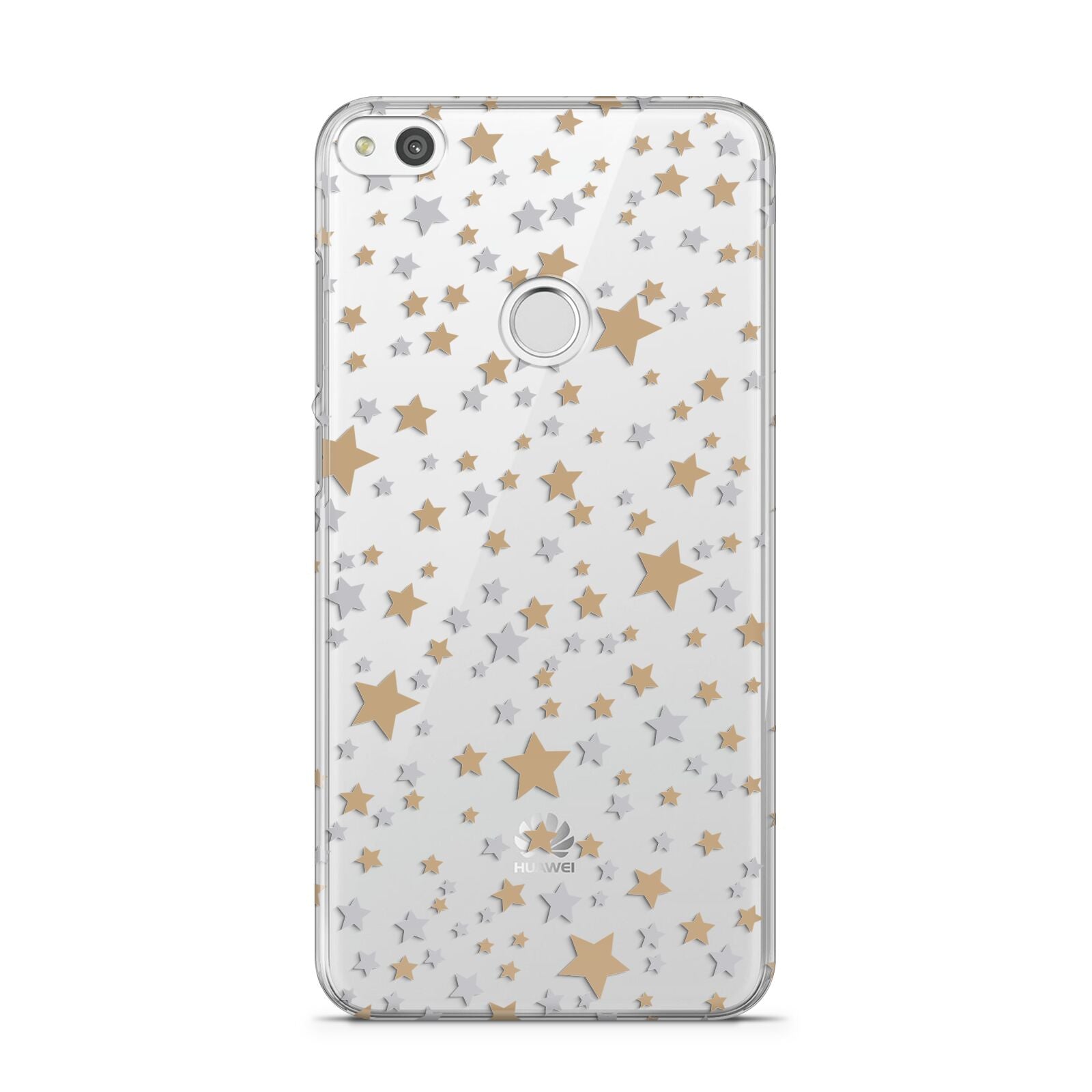 Silver Gold Stars Huawei P8 Lite Case