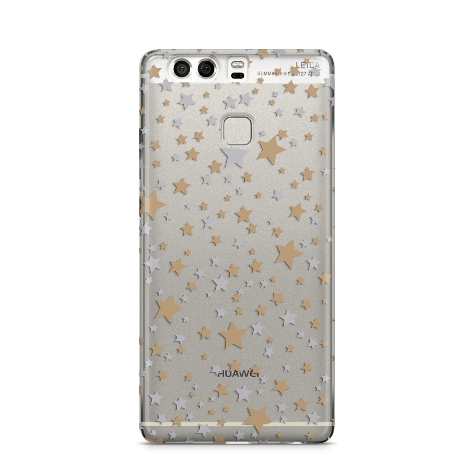 Silver Gold Stars Huawei P9 Case