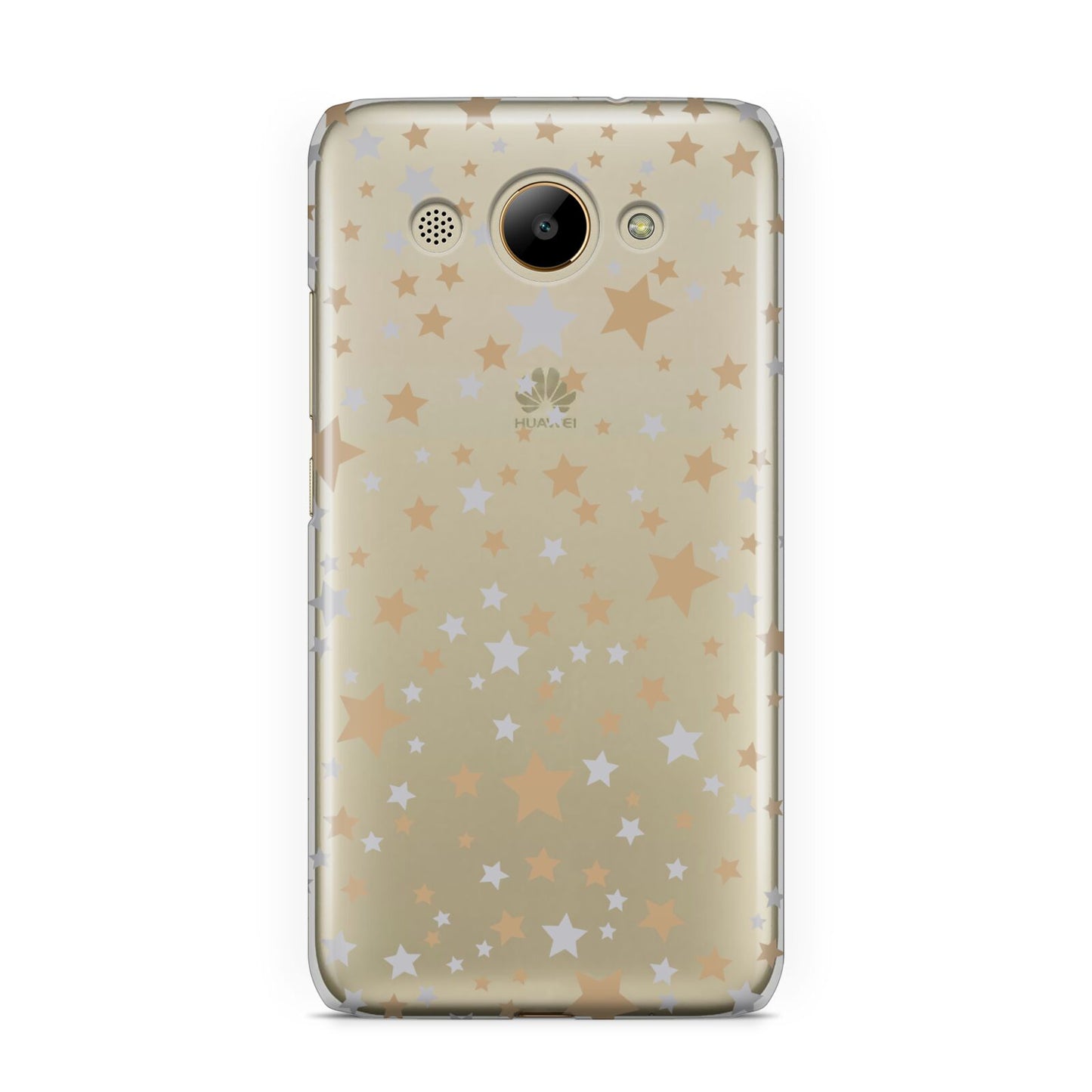 Silver Gold Stars Huawei Y3 2017