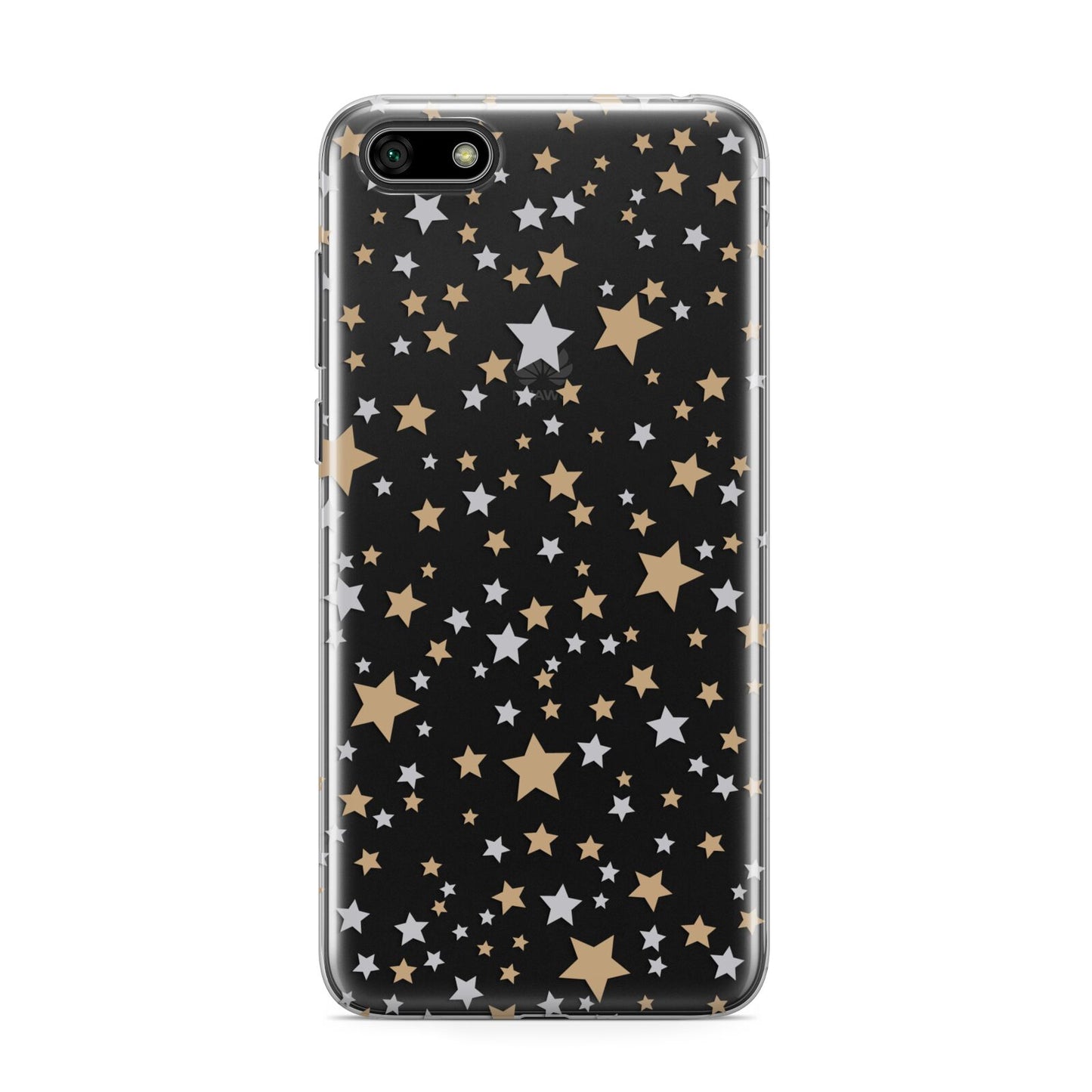 Silver Gold Stars Huawei Y5 Prime 2018 Phone Case