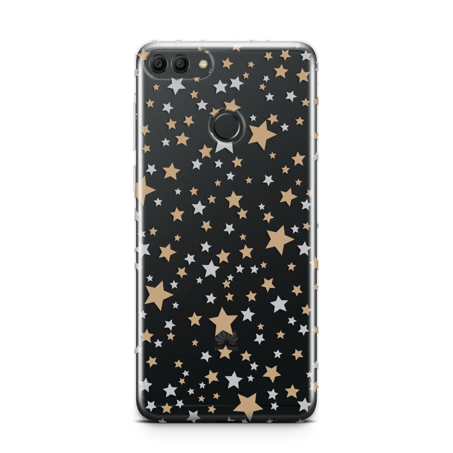 Silver Gold Stars Huawei Y9 2018