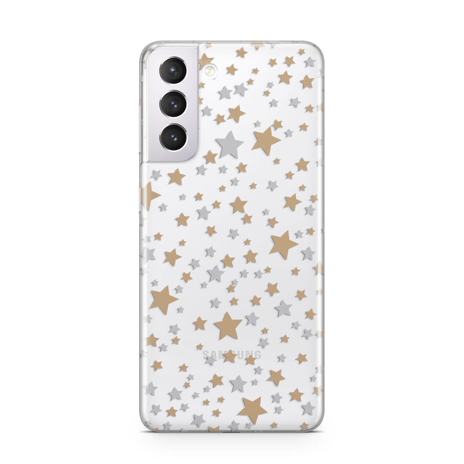 Silver Gold Stars Samsung S21 Case