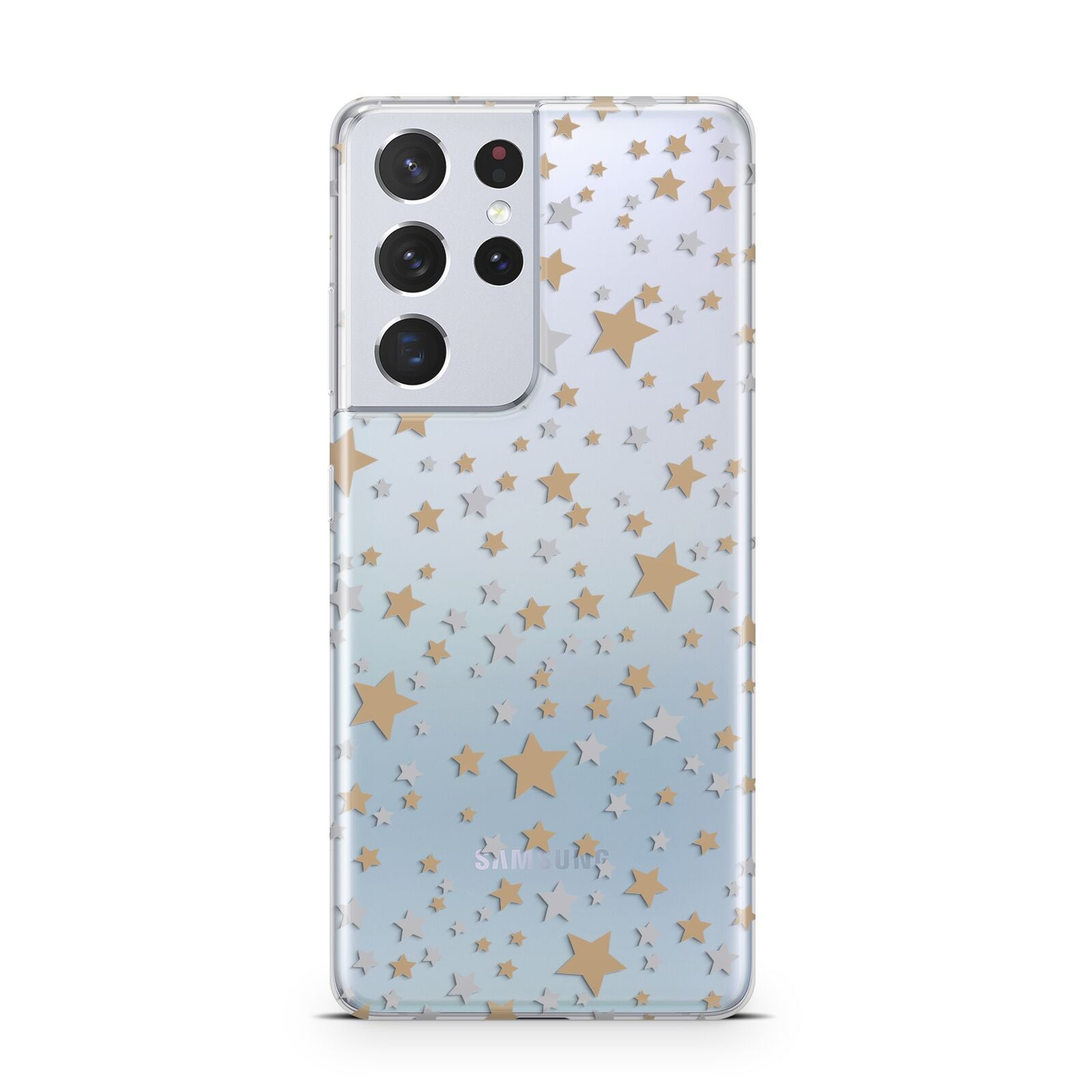 Silver Gold Stars Samsung S21 Ultra Case