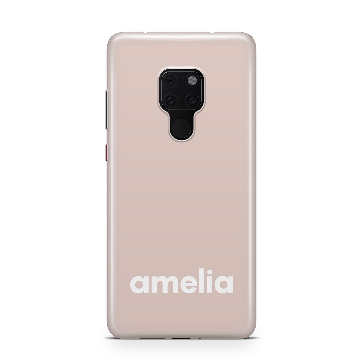 Simple Blush Pink with Name Huawei Mate 20 Phone Case