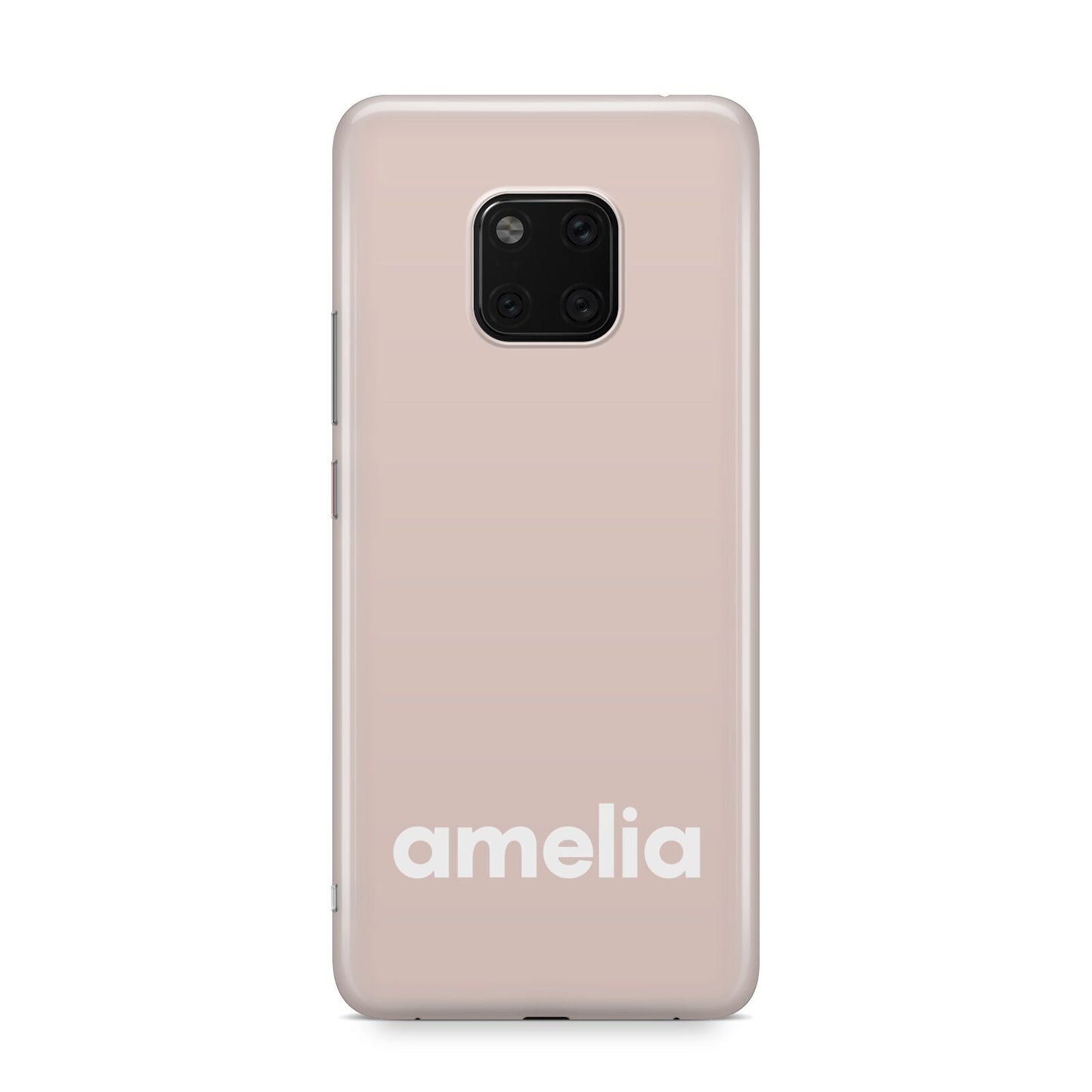 Simple Blush Pink with Name Huawei Mate 20 Pro Phone Case