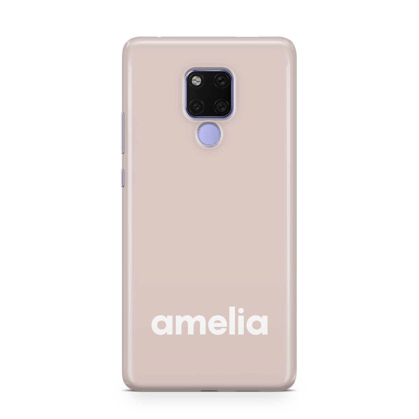 Simple Blush Pink with Name Huawei Mate 20X Phone Case