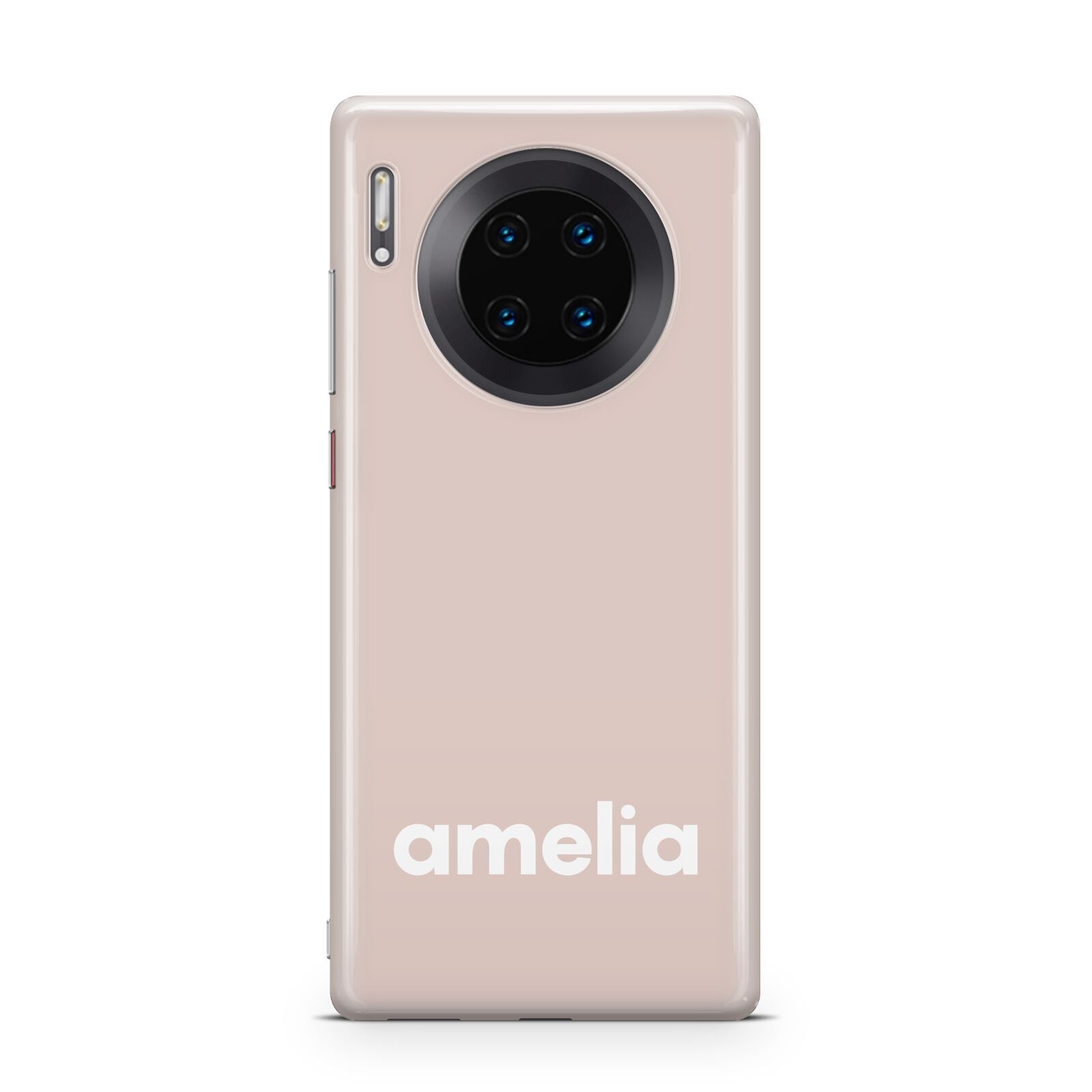 Simple Blush Pink with Name Huawei Mate 30 Pro Phone Case