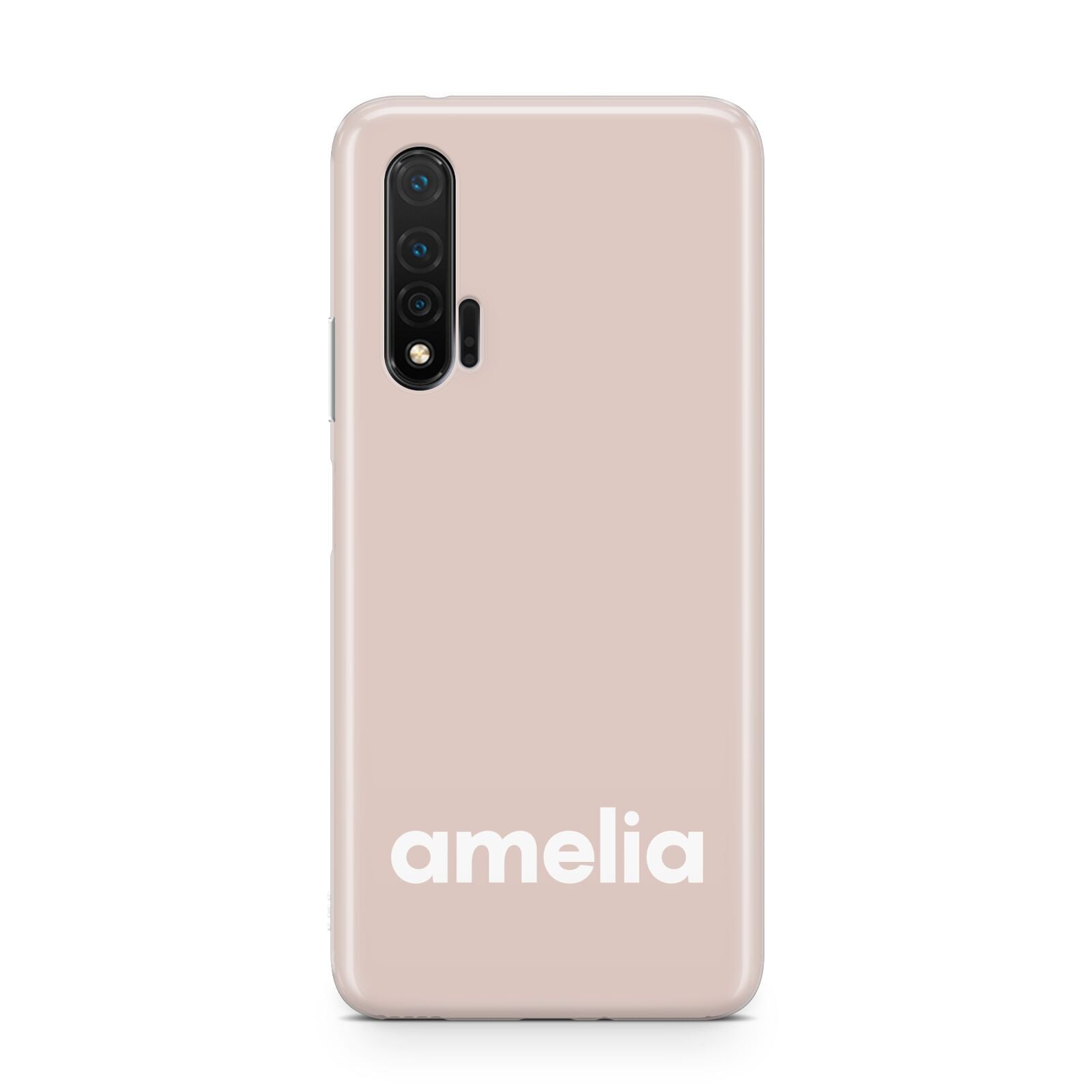 Simple Blush Pink with Name Huawei Nova 6 Phone Case