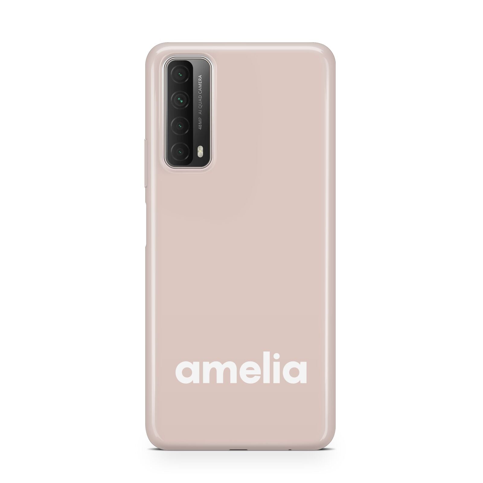 Simple Blush Pink with Name Huawei P Smart 2021