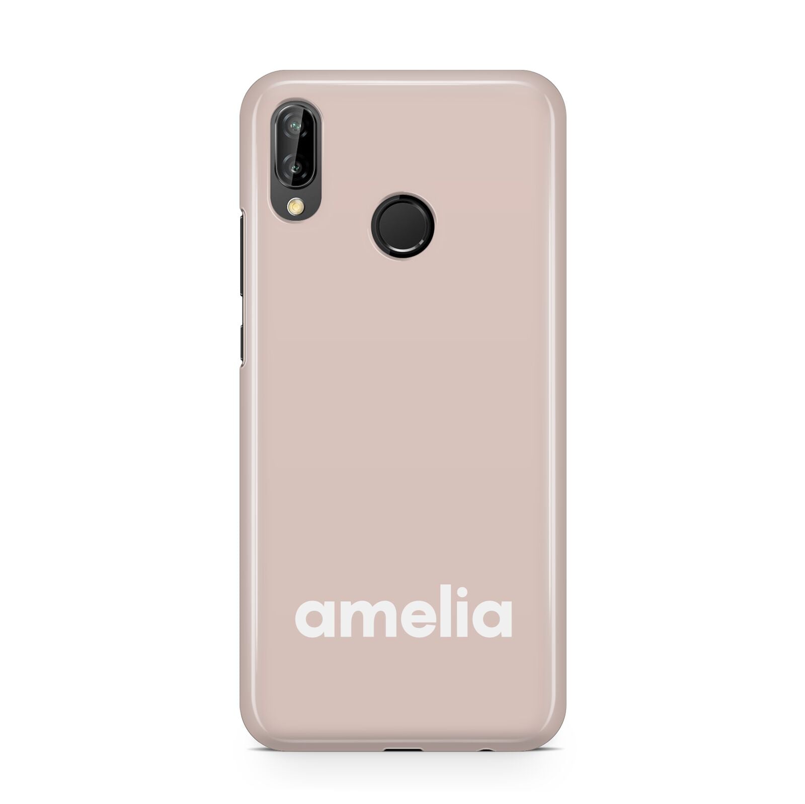 Simple Blush Pink with Name Huawei P20 Lite Phone Case