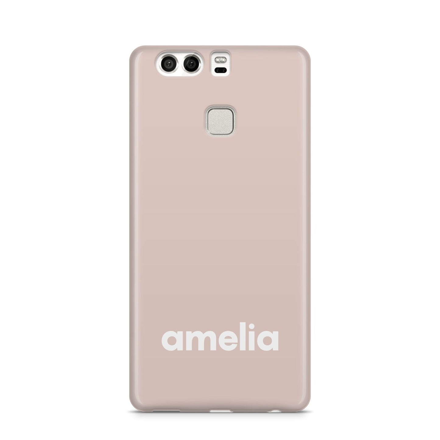 Simple Blush Pink with Name Huawei P9 Case