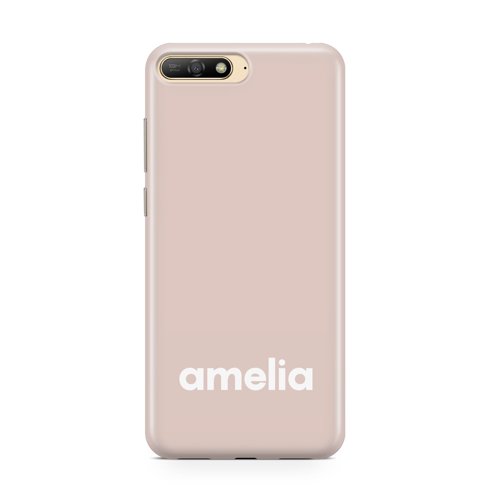 Simple Blush Pink with Name Huawei Y6 2018