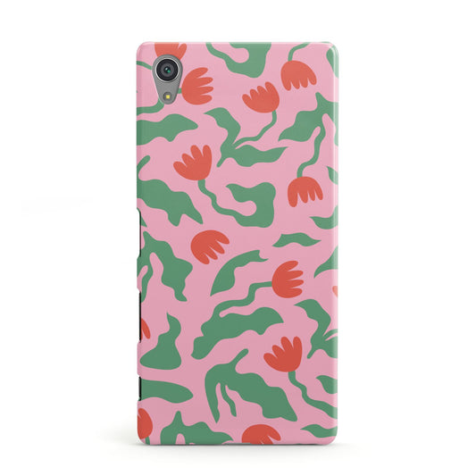 Simple Floral Sony Xperia Case