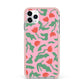 Simple Floral iPhone 11 Pro Max Impact Pink Edge Case