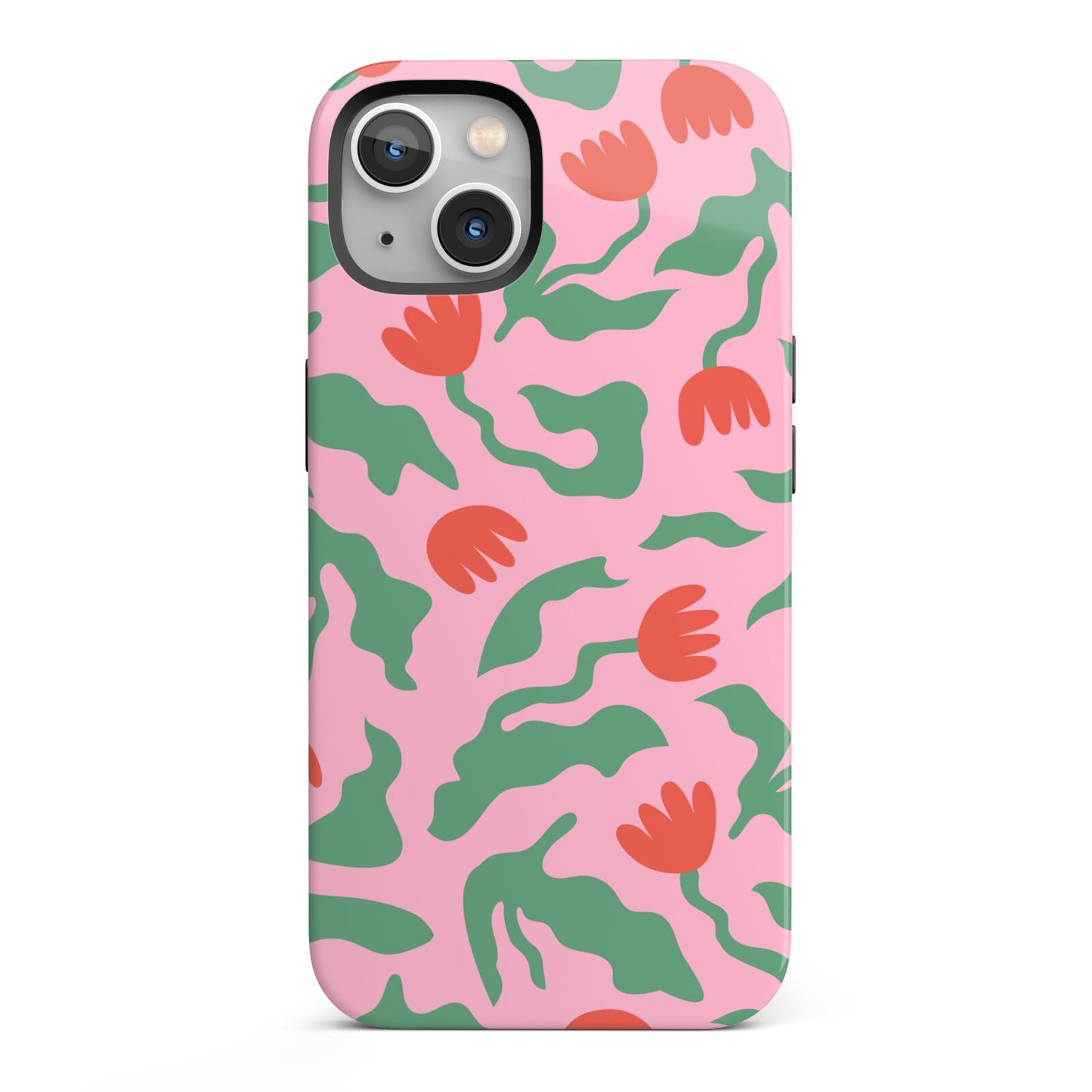 Simple Floral iPhone 13 Full Wrap 3D Tough Case