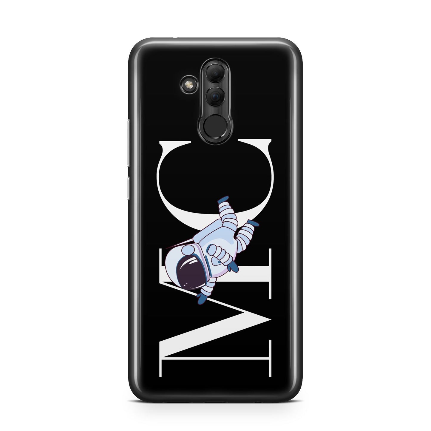 Simple Personalised Astronaut with Initials Huawei Mate 20 Lite