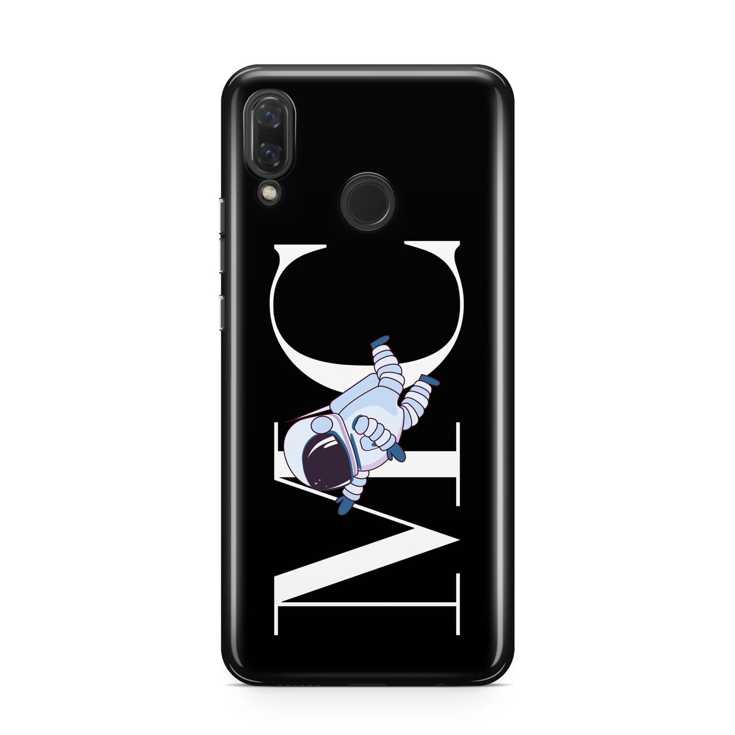 Simple Personalised Astronaut with Initials Huawei Nova 3 Phone Case