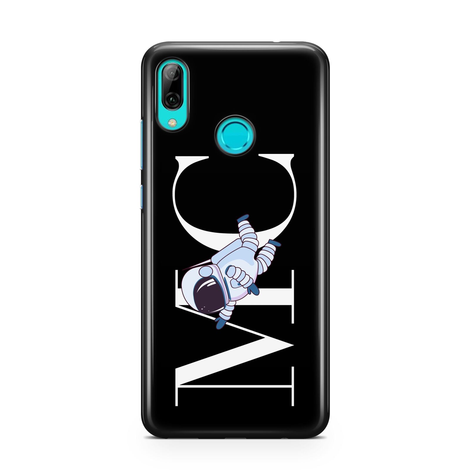 Simple Personalised Astronaut with Initials Huawei P Smart 2019 Case