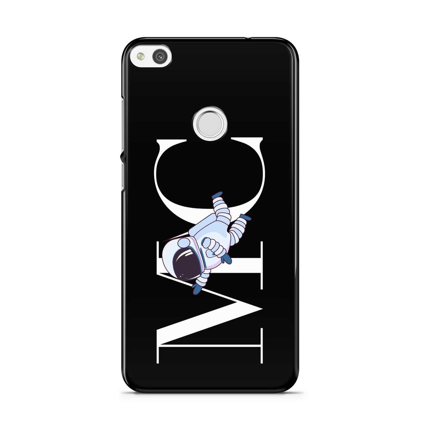 Simple Personalised Astronaut with Initials Huawei P8 Lite Case