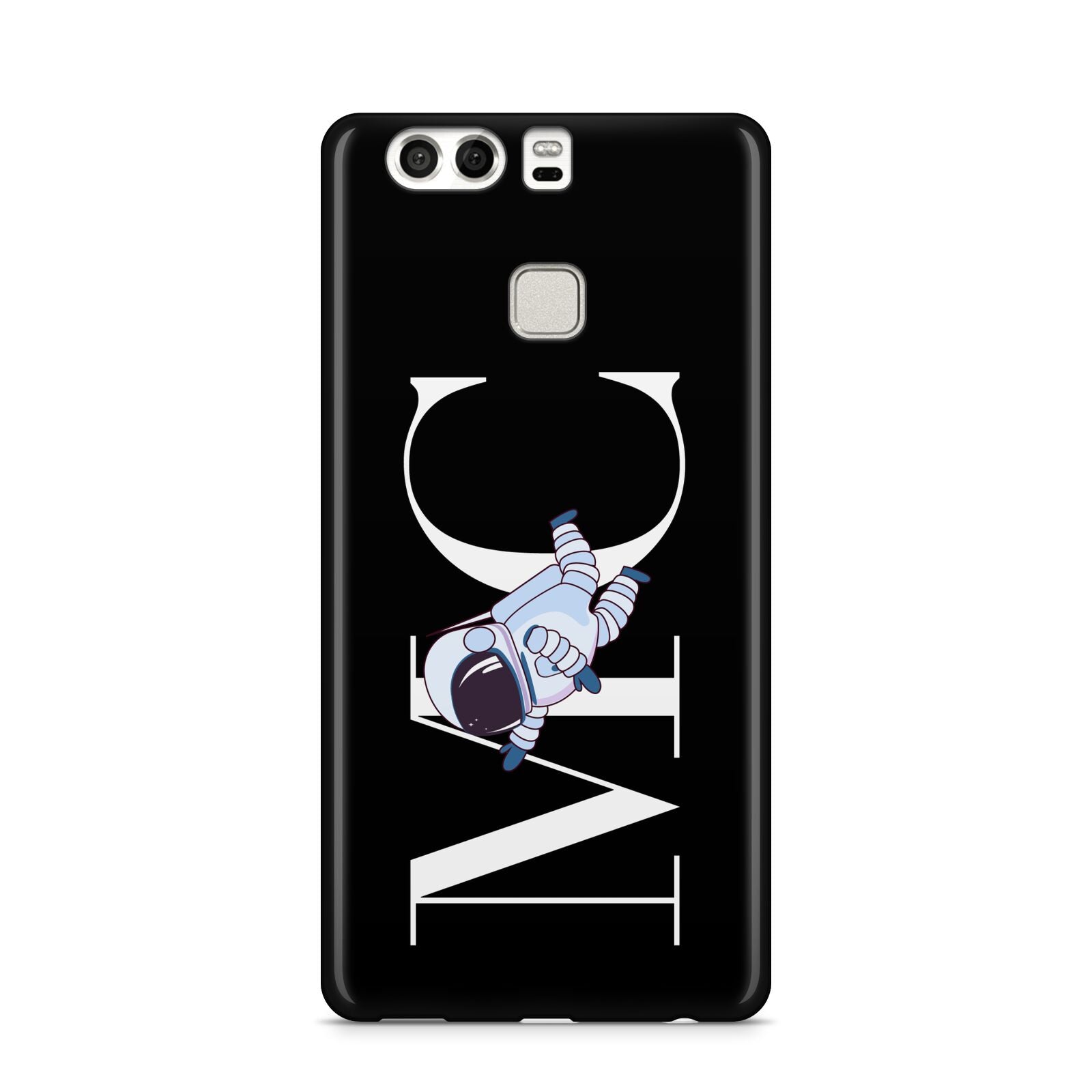 Simple Personalised Astronaut with Initials Huawei P9 Case