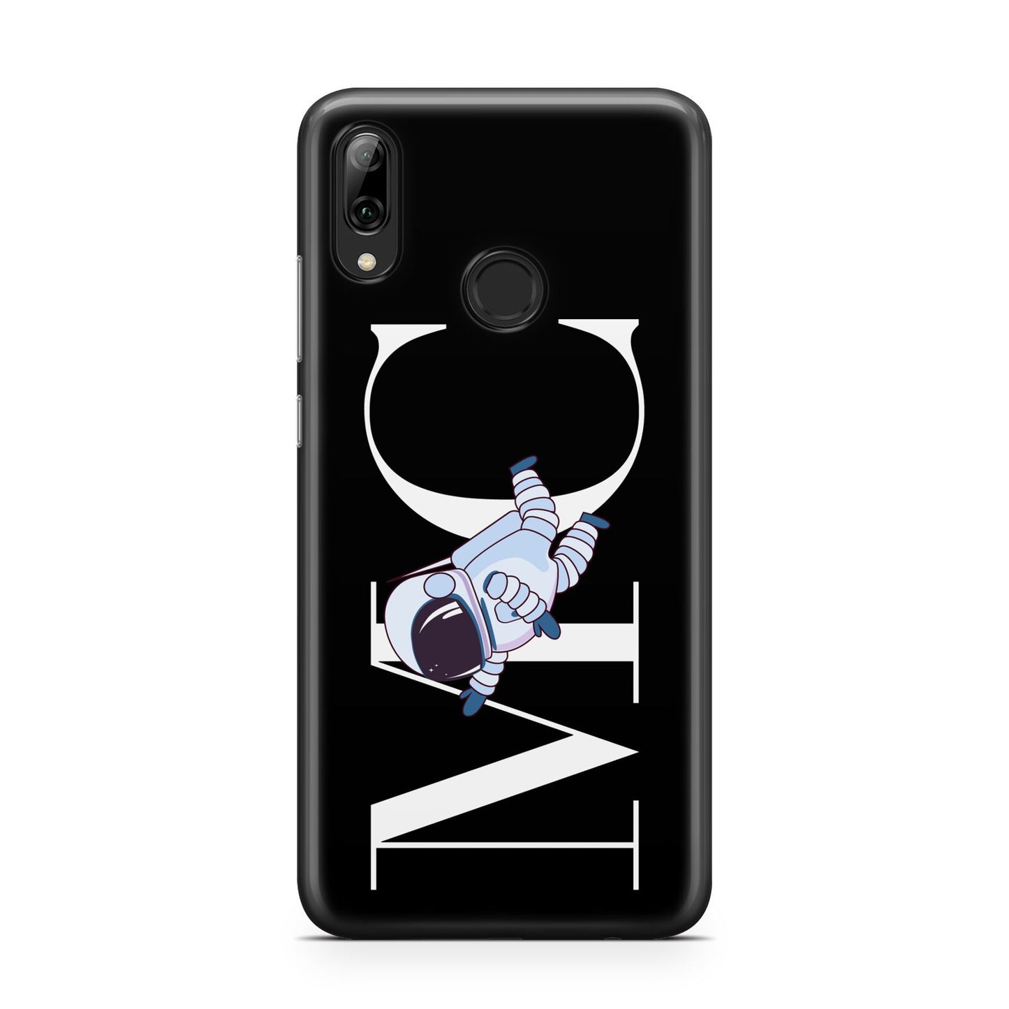 Simple Personalised Astronaut with Initials Huawei Y7 2019