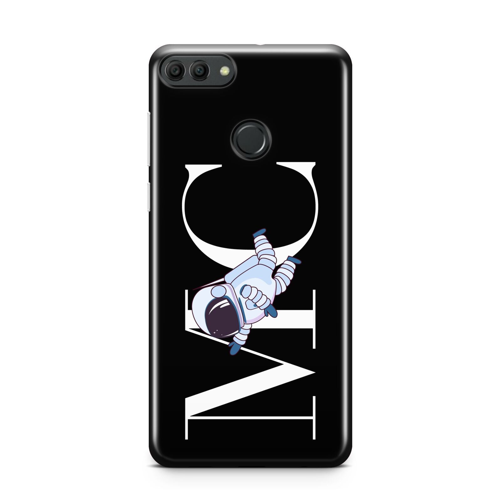 Simple Personalised Astronaut with Initials Huawei Y9 2018