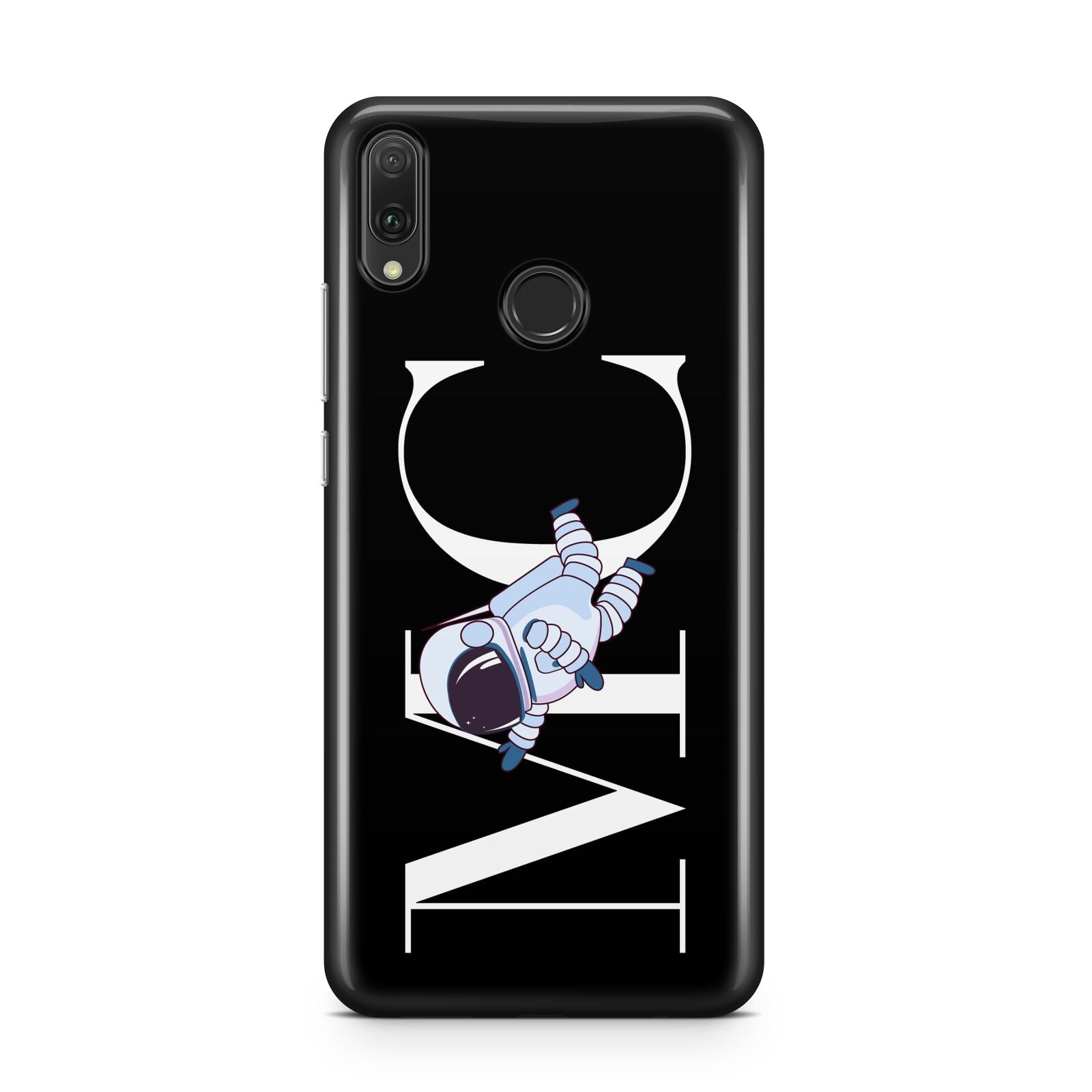 Simple Personalised Astronaut with Initials Huawei Y9 2019