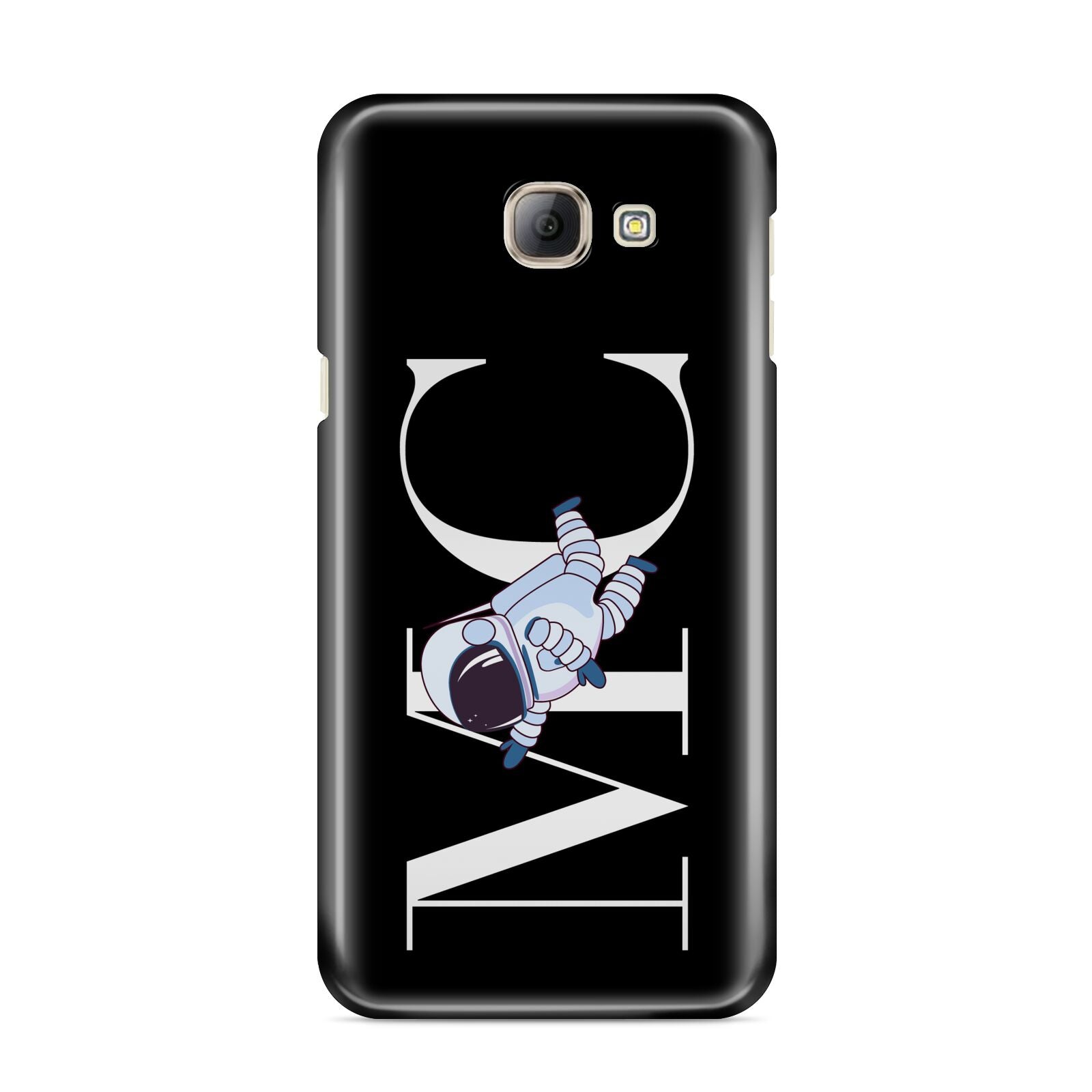 Simple Personalised Astronaut with Initials Samsung Galaxy A8 2016 Case