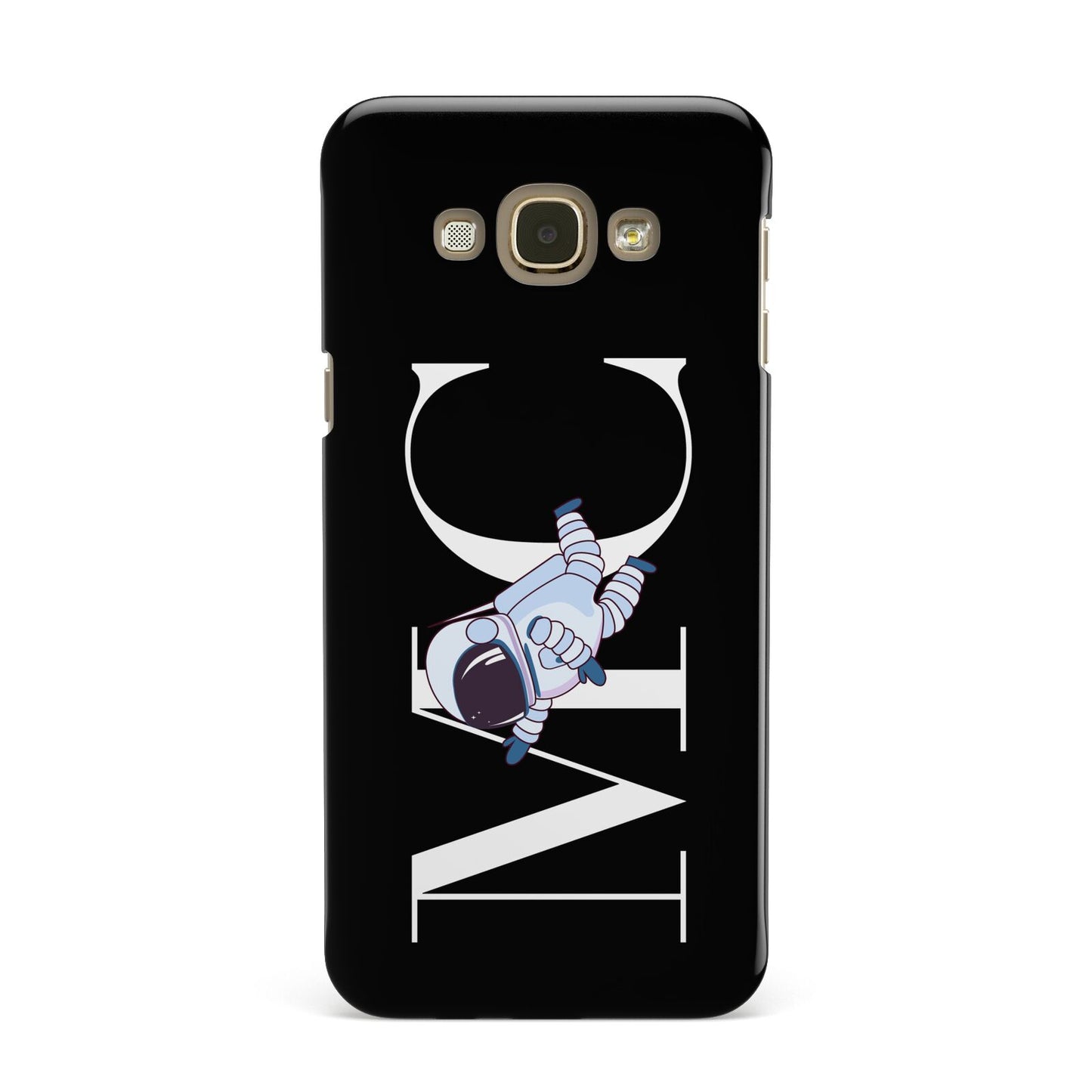 Simple Personalised Astronaut with Initials Samsung Galaxy A8 Case