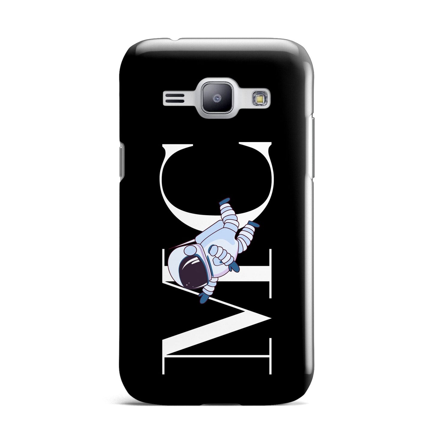 Simple Personalised Astronaut with Initials Samsung Galaxy J1 2015 Case