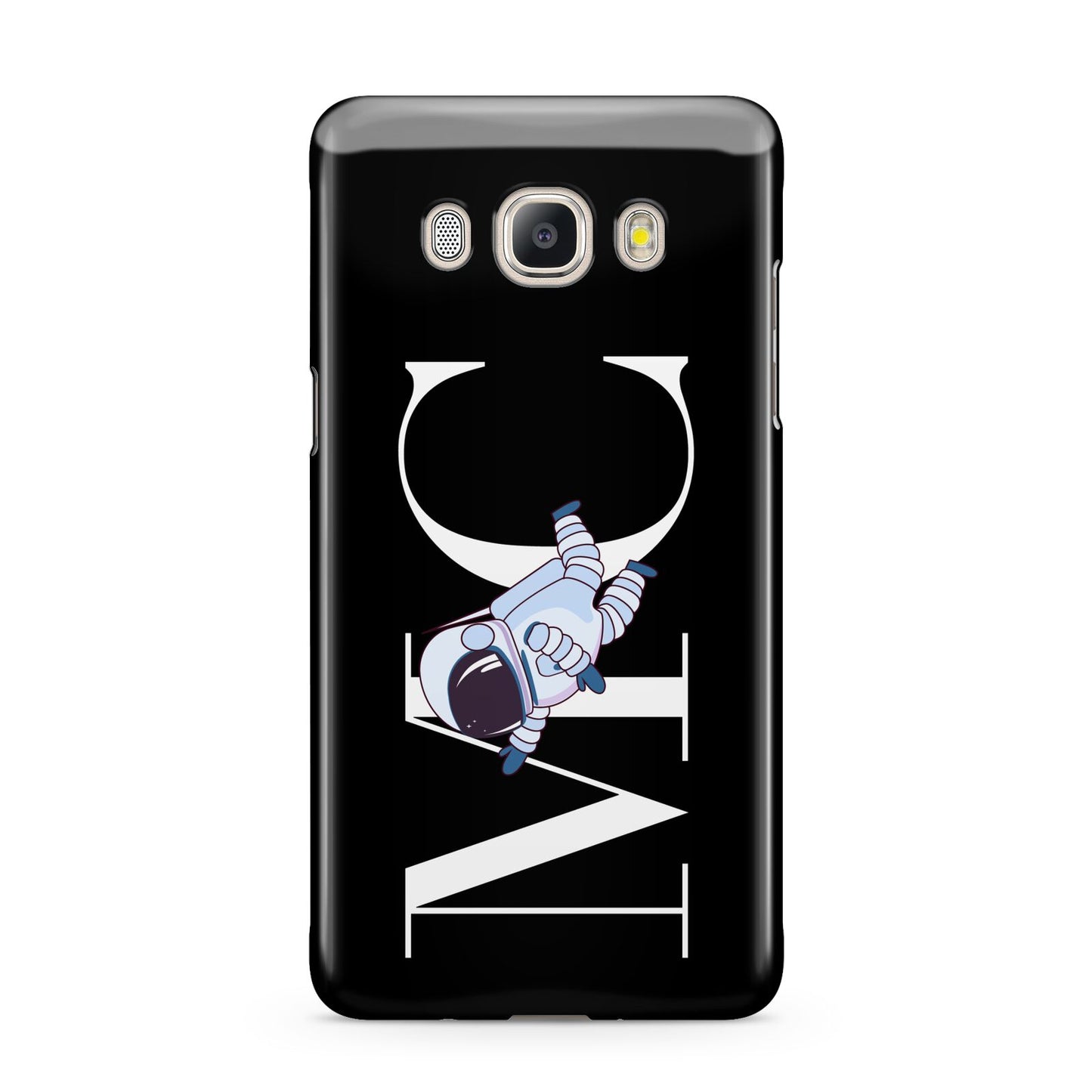 Simple Personalised Astronaut with Initials Samsung Galaxy J5 2016 Case