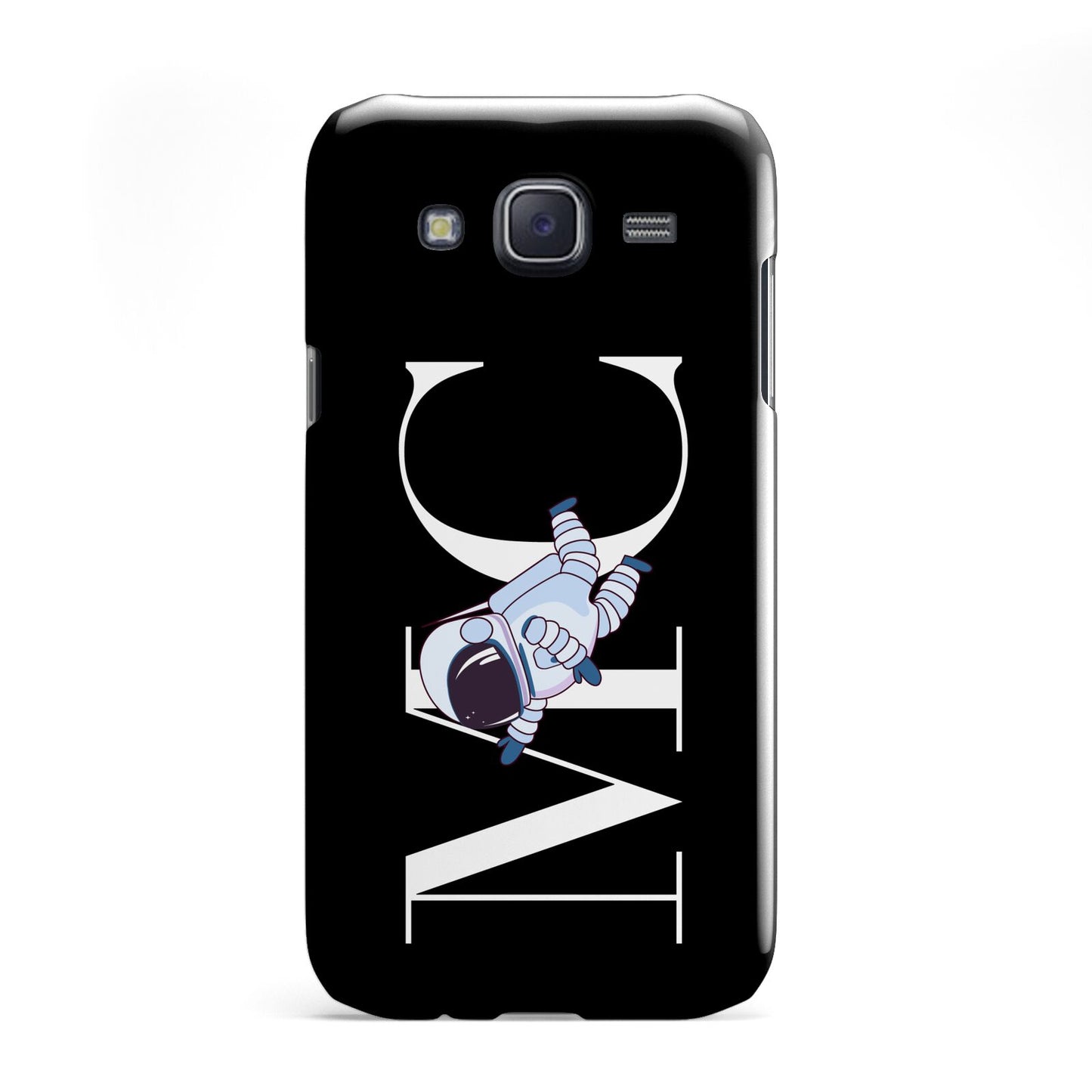 Simple Personalised Astronaut with Initials Samsung Galaxy J5 Case