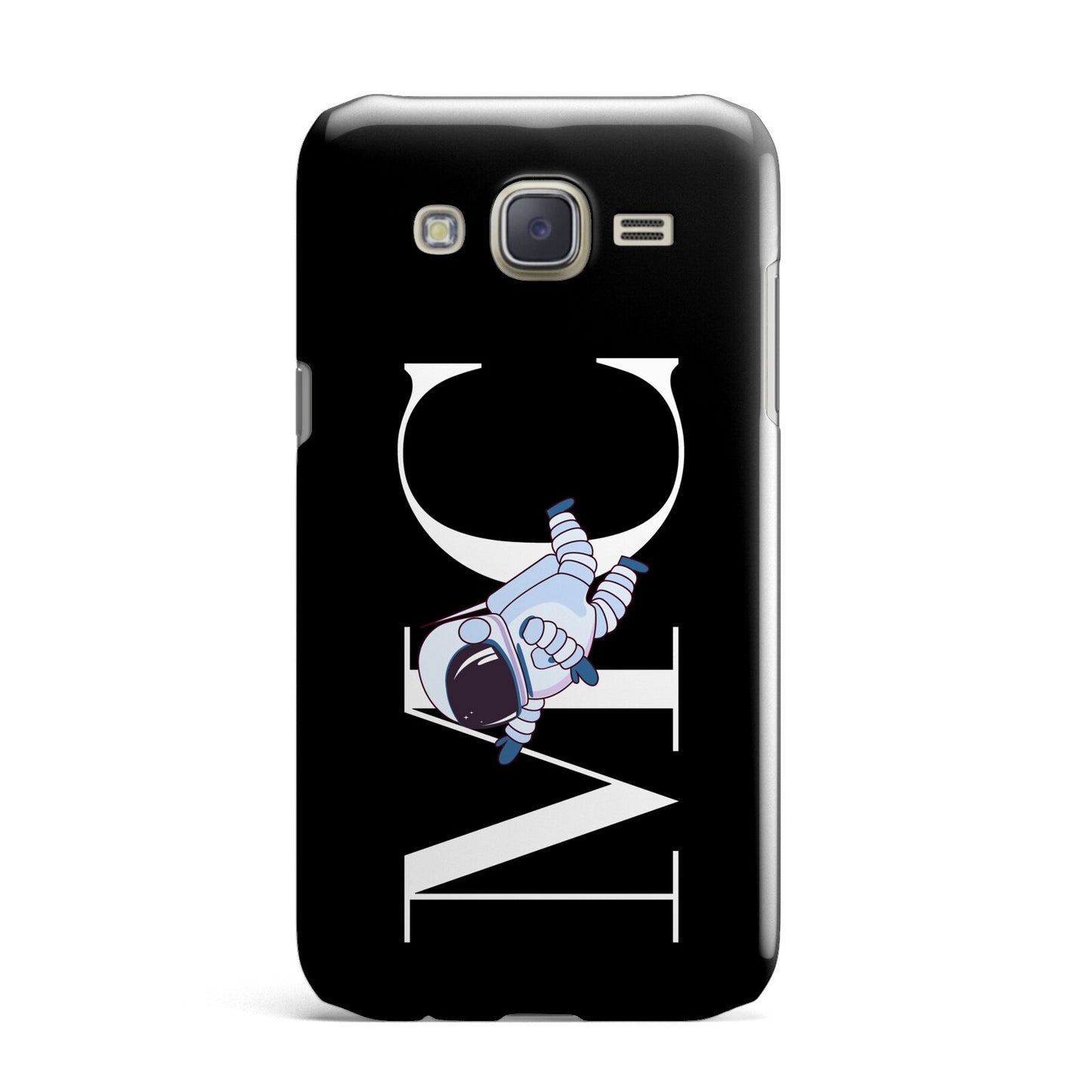 Simple Personalised Astronaut with Initials Samsung Galaxy J7 Case