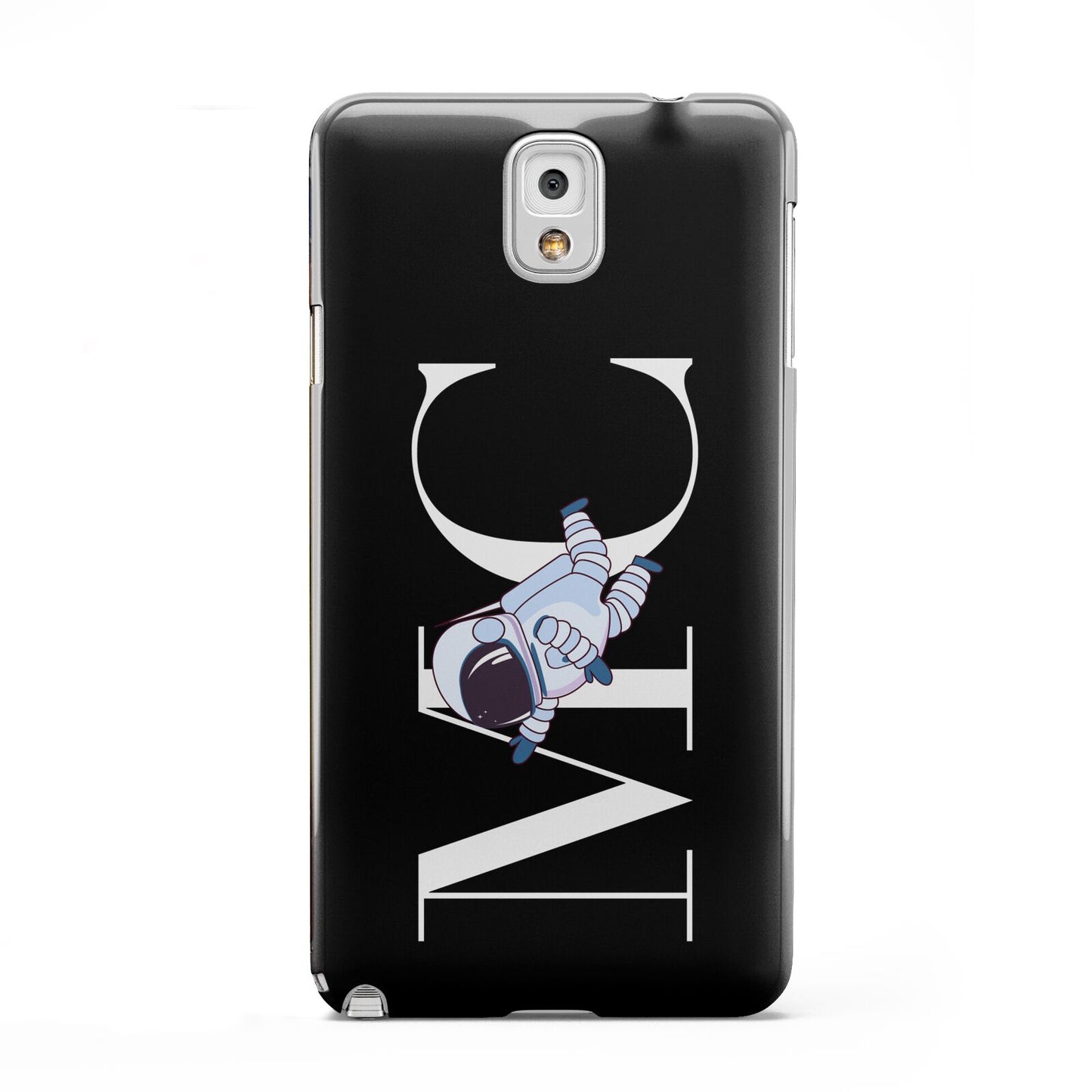 Simple Personalised Astronaut with Initials Samsung Galaxy Note 3 Case