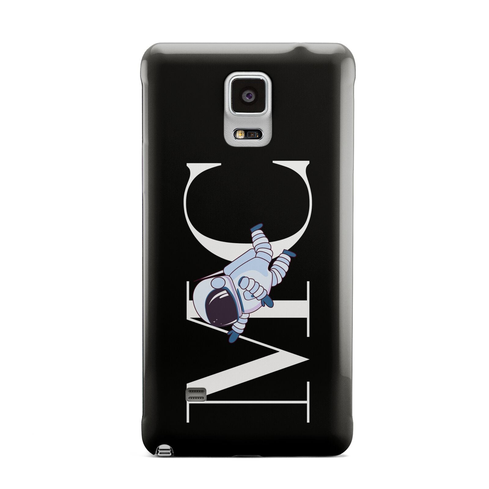 Simple Personalised Astronaut with Initials Samsung Galaxy Note 4 Case