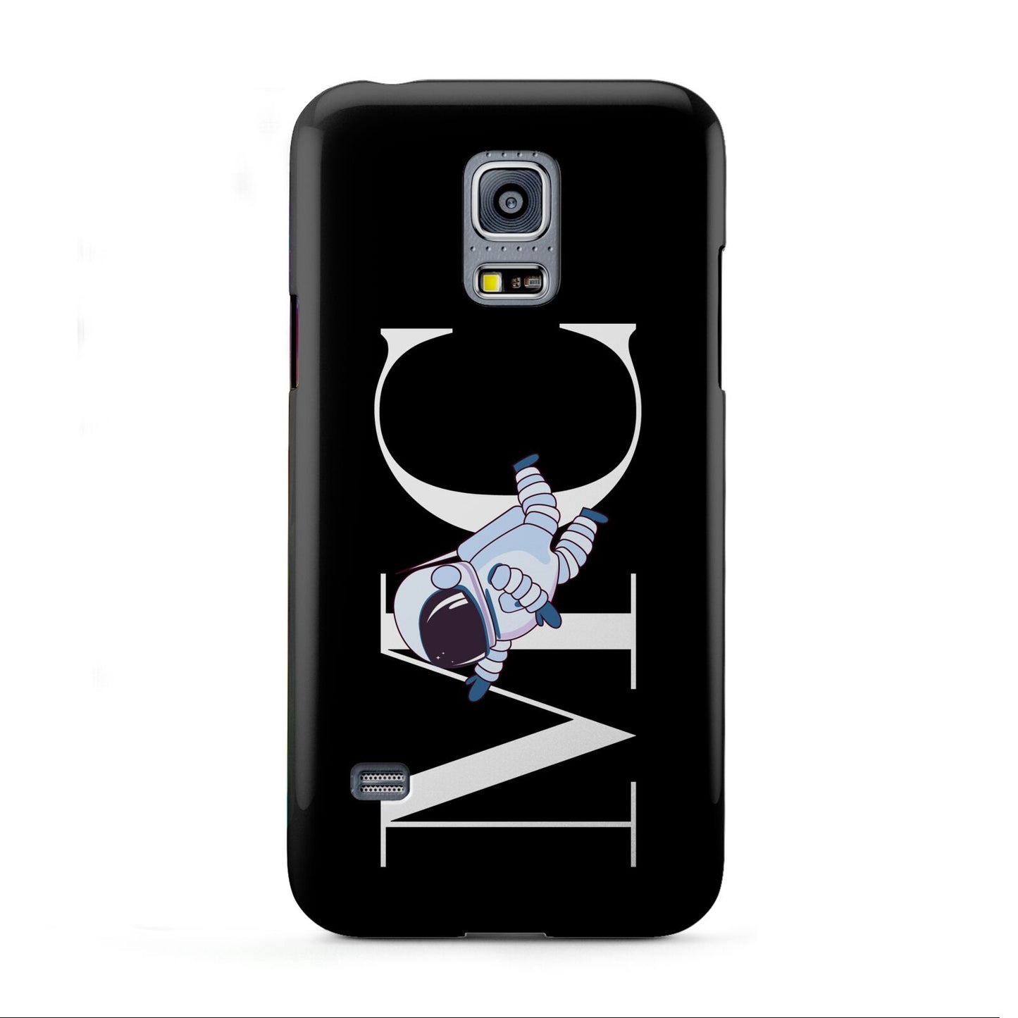 Simple Personalised Astronaut with Initials Samsung Galaxy S5 Mini Case