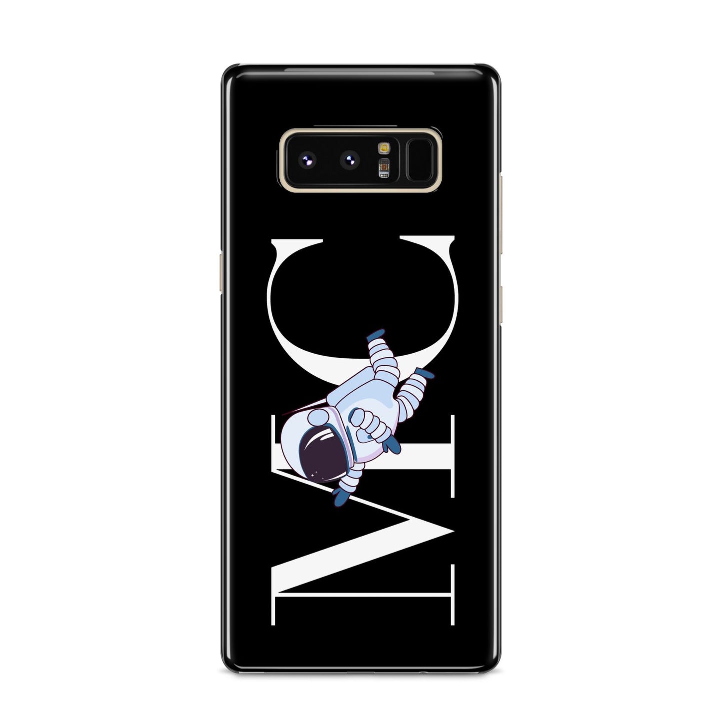 Simple Personalised Astronaut with Initials Samsung Galaxy S8 Case