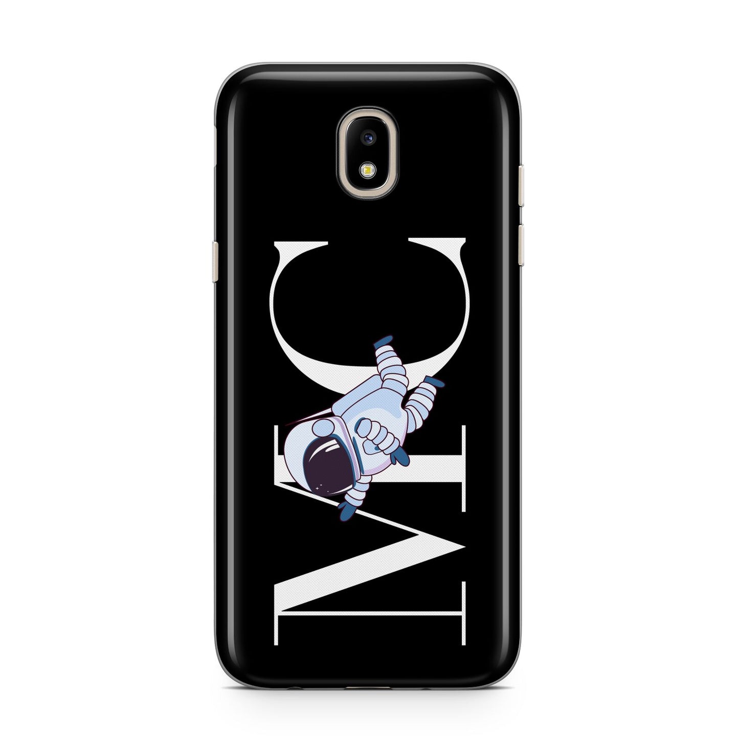 Simple Personalised Astronaut with Initials Samsung J5 2017 Case