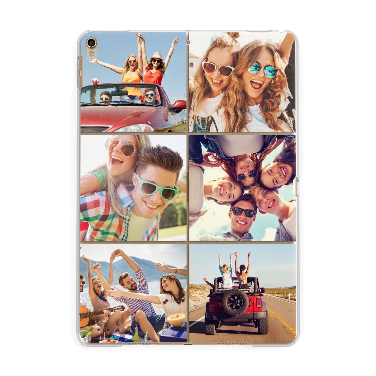 Six Photo Apple iPad Gold Case