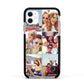 Six Photo Apple iPhone 11 in White with Black Impact Case
