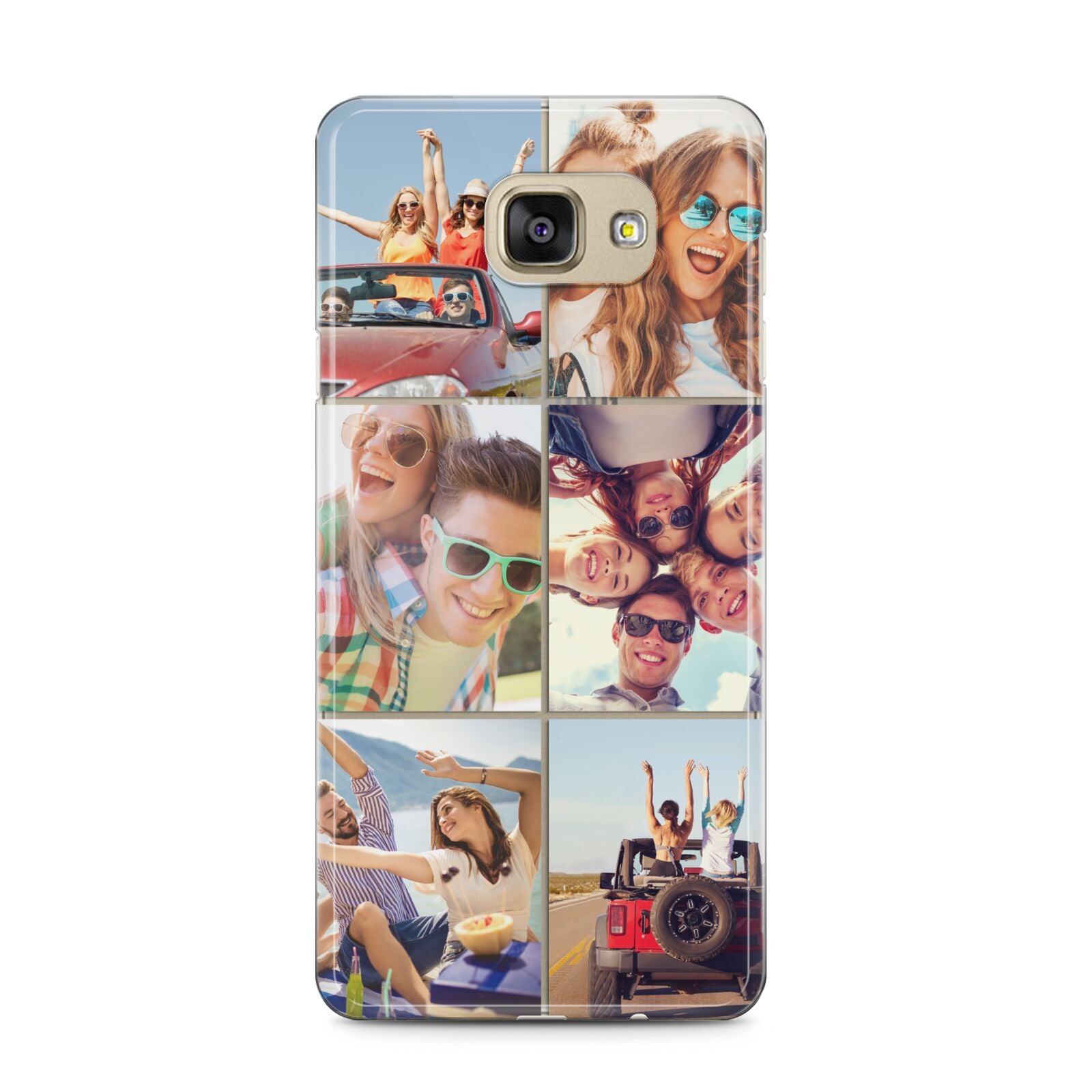 Six Photo Samsung Galaxy A5 2016 Case on gold phone